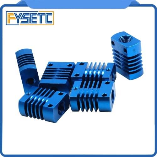 Blue MK10 V6 Heat Sink Radiator 10pcs Fit 22mm Cooling Fan Aluminum Fins With Size 27x22x12mm Hot For CR8/CR10 Printer Parts