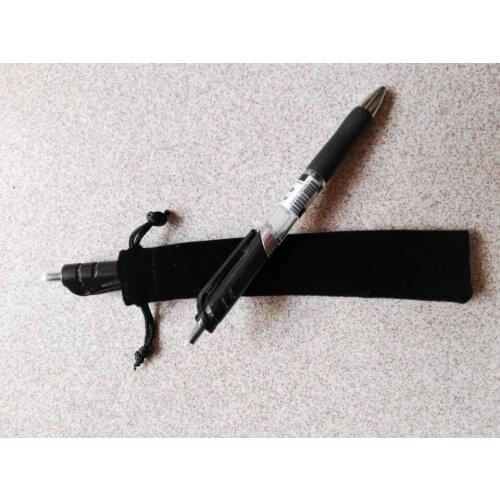 Special 100pcs gift pen bag,3.5*17cm Black velvet pen pouch drawstring bag free shipping jewelry bag wholesale for jewelry pen