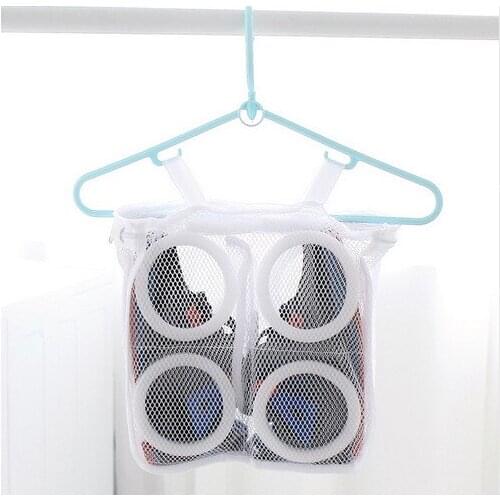 Washing Sneaker Tennis Laundry Net Hanging Wash Bag Shoes Boot Cleaner Bag, Household Accessory