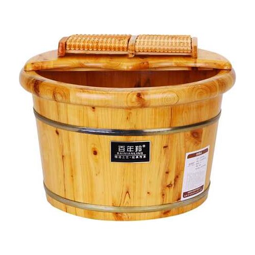 Foot Bath Bucket Of Bubble Foot Cedar Bucket Basin Of Wash Feet Small Wood Real Wood Wooden Household Artifact Xin Wu With Money