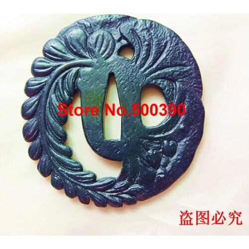 Japanese Iron Steel Guard Tsuba For Japan Sword Samurai Katana Knife Guard Wakizashi Fitting Flower