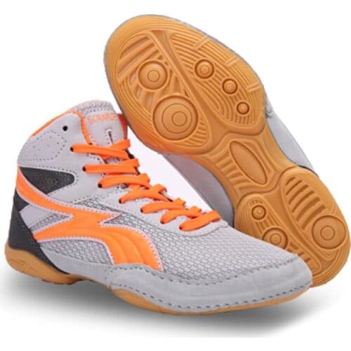 TaoBo Kid Women New Boxing Fighting Shoes Size 30-36 Indoor Training Competition Rubber Magic Buckle Childrens Wrestling Shoes