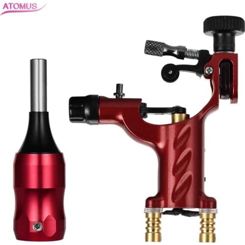 1 Kit Red Dragonfly Tattoo Machine & A Tattoo Grip Stainless Steel Maquina De Tatuagem Para Tatuar Gun Tatto Machine Tatuaje