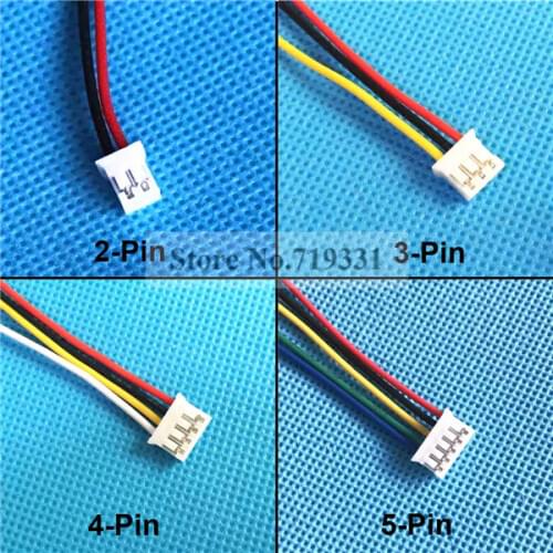 10pcs PH 2.0mm 2P 3P 4P 5P 6P 3 PIN Connector Battery Cable for GPS DIY dvd Connector PCB Connector with Cable