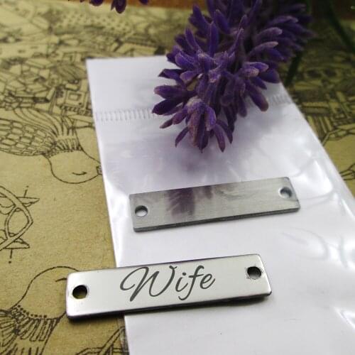 20pcs--Wife Connector stainless steel charms more style for choosing DIY Charms pendants for necklace 30x7mm