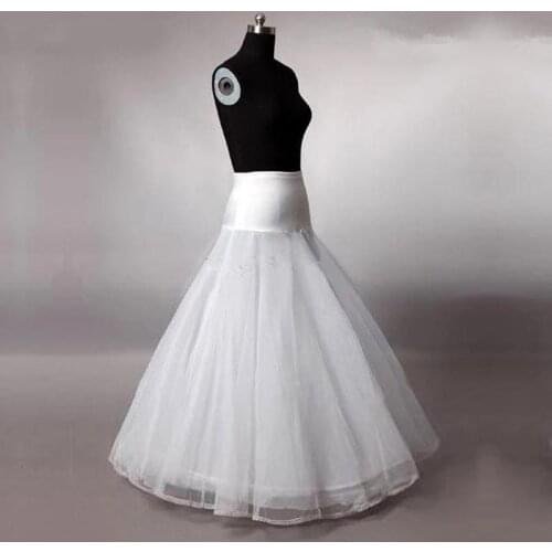 100% High Quality A Line Tulle Wedding Bridal Petticoat Underskirt Crinolines for Wedding Dress