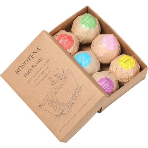6pcs/set Colorful Bomb Pinball Bath Salt Explosive Ball Bubble Bath Body Moisturizing Exfoliating 60g