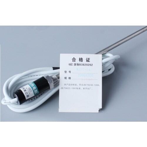 5pcs/lot 304 stainless steel probe temperature sensor 200mm rod 3M PT100 Thermocouple