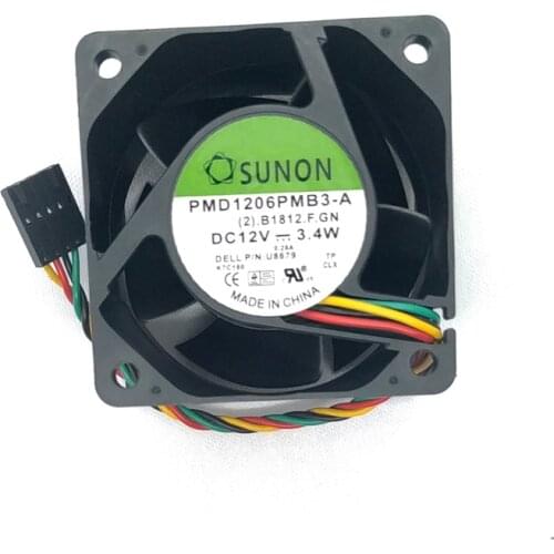 For SUNON PMD1206PMB3-A 6038 3.4W 60*60*38mm 6CM 4-wire Server PWM Chassis Cooling Fan