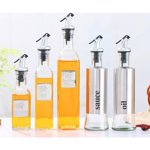 Sealed and leakproof stainless steel household soy sauce goods condiment bottle kettle vinegar bottle oil dispenser kitchen