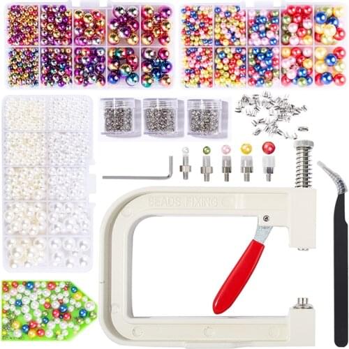 Pearl Setting Machine Riveter Of Beads Fixing Machine For Decoration Clothes DIY Craft Accessories Supplies Pearl Fixed Tool Kit
