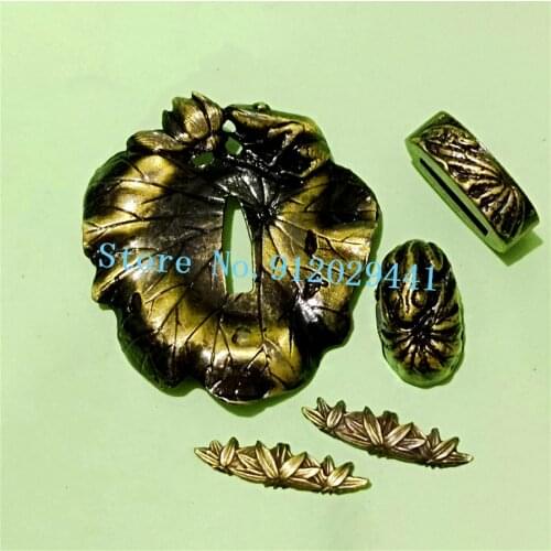A Set Frog Theme Alloy Hand Guard Tsuba/Menuki/Fuchi/Kashira For Katana/Wakizashi/Tanto Sword Accessory