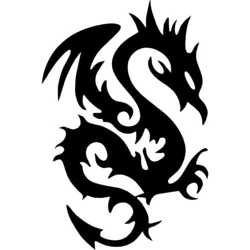 New Hot Car Sticker Dragon Face Vinyl Car Decals Scratches Waterproof Motorcycl PVC 16CM*13CM