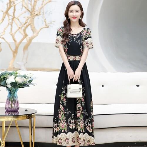 Women New Fashion Elegant Long Dresses Large Size Casual Comfortable Dress Oversized 5XL Female Vestidos Brand Women Clothing