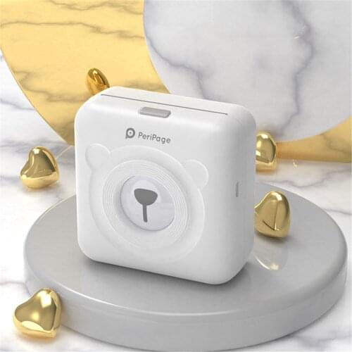 Portable MINI Bluetooth-compatible Wireless Thermal Photo Printer Pocket Mobile Phone Printing label printers For Android iphone