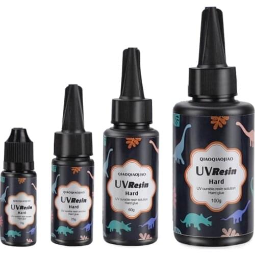 Clear Ultraviolet Curing Epoxy Resin Hard UV Glue Solar Cure Sunlight Activated Resin for Casting Coating DIY Resin Mold X4YA