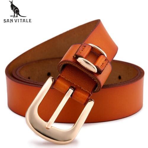 Женские кожаные ремни SAN VITALE China At AliExpress