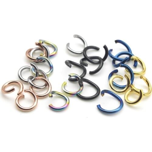 5 6 7 10 mm Stainless Steel Jump Rings Split Rings Connectors For Diy Jewelry Finding Making Accessories Wholesale Supplies