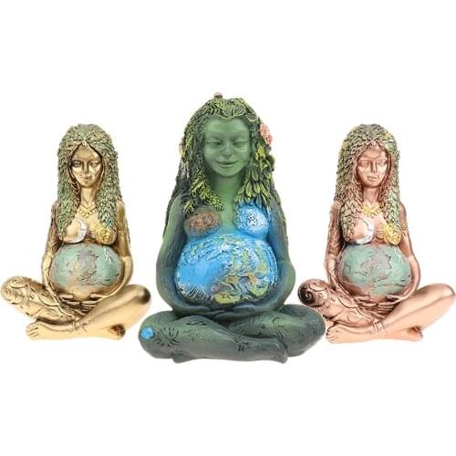 Gaia Mother Earth Goddess Statue Figurine Garden Ornament Home Decoration Crafts