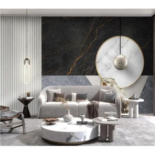 Papel de parede light luxury high-grade solid wood grille 3d wallpaper mural,living room tv wall bedroom wall papers home decor