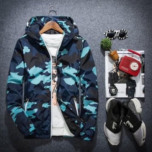Mens Military Windbreaker Camouflage Jackets Coats Fashion Streetwear Men Jacket Camo High Quality Clothes Reflective