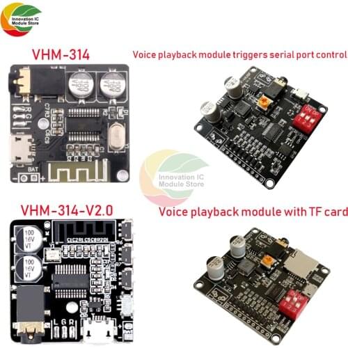 Mini Bluetooth 4.1/ 5.0 MP3 Lossless Decoder Amplifier Module Micro USB 3.5mm Audio Output Amplifier Board for Car Auto