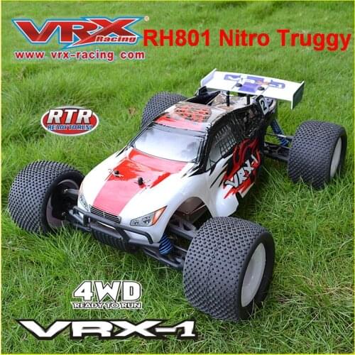 VRX Racing RH801 Nitro Powered RTR Truggy Force.28 Nitro Engine RC Truggy car remote control 4WD rc car 1/8 kids toys