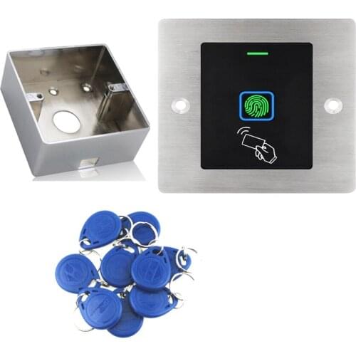 Embedded RFID Access Fingerprint 125KHz EM card Access Control Machine lP66 Waterproof Metal reader 1000 user