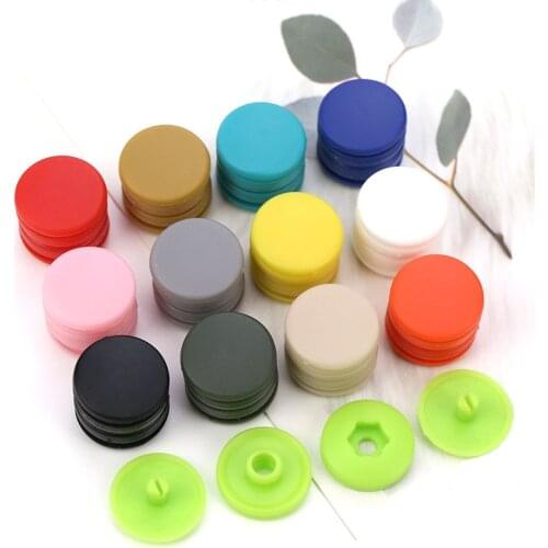 10 Sets Snap Kits,T5 Snap Fastener Kit Plastic Resin,Buttons Fastener Set for Clothing Diapers Bibs Rain Coat Crafting