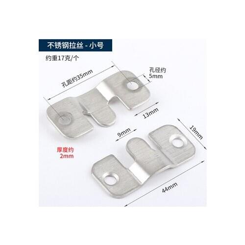 10Sets Stainless Steel Bracket Furniture Headboard Photo Mirror Wall Hanger Interlocking Z Clips Retain Plate Matte Black