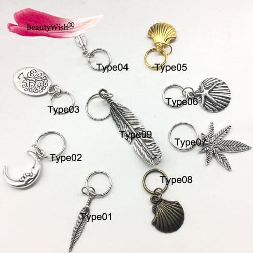 5pcs Braiding Hair Accessaries Beads 12mm Gold Hair Braid Dreadlock Bead Cuff Clip Braid Hoop Circle Lead Free