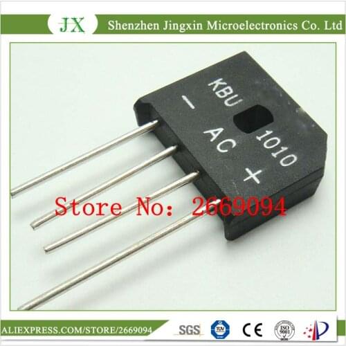5PCS KBU-1010 KBU1010 KBU 1010 10A 1000V Diode Rectifier Bridge Free Shipping