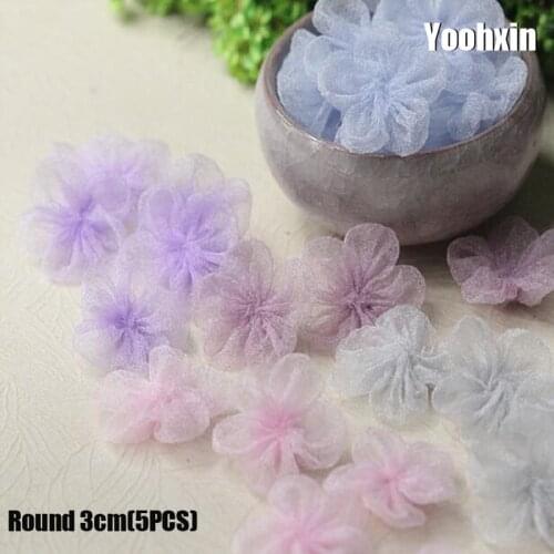 5pcs Luxury tulle embroidery patches iron on DIY sewing Sticker for clothing iron-on Flower applique stripe cloth dress decor