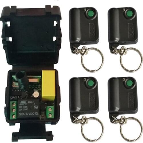Universal Wireless Remote Control Switch AC 220V 1CH 1 CH Relay Receiver Module and RF Transmitter Electronic Lock Control