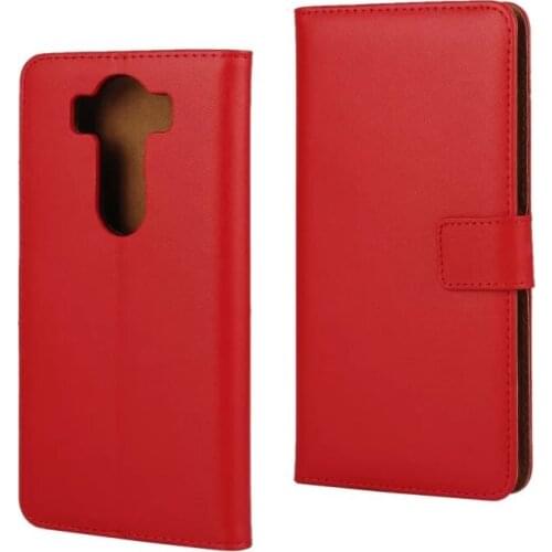 Black High Quality Genuine Leather Wallet Cover Case For LG V10 with Book Style Stand and Card Holder Mobile Phone Cover Case