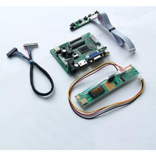 For LP141X2/LP141X3 notebook panel LVDS 20pins 14.1" 1CCFL 2AV+VGA+Keyboard 1024*768 LCD display controller drive board kit
