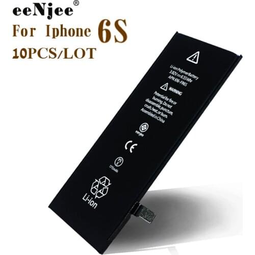 EENJEE Original IC Compatible Battery 10PCS For Iphone 6S 1715mah Rohs OEM Batteries Replacement Repair Part 12 Months Warranty