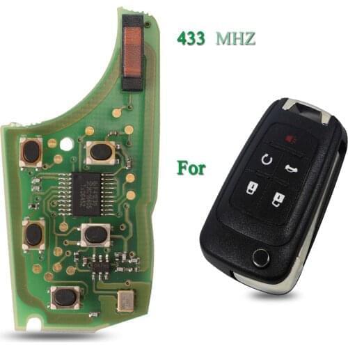 Bilchave 5 Buttons 433Mhz Remote Key Circuit Board Electronic For Chevrolet Malibu Cruze Aveo Spark Sail