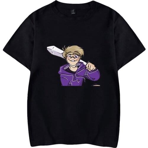 Purpled Print Spring Summer Holiday Street Men/Women Casual Kawaii GHIP HOP style Streetwear T-shirt