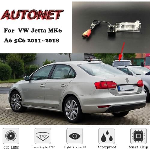 AUTONET Backup Rear View camera For Volkswagen VW Jetta MK6/A6 5C6 2011~2018 Night Vision/license plate camera/parking Camera