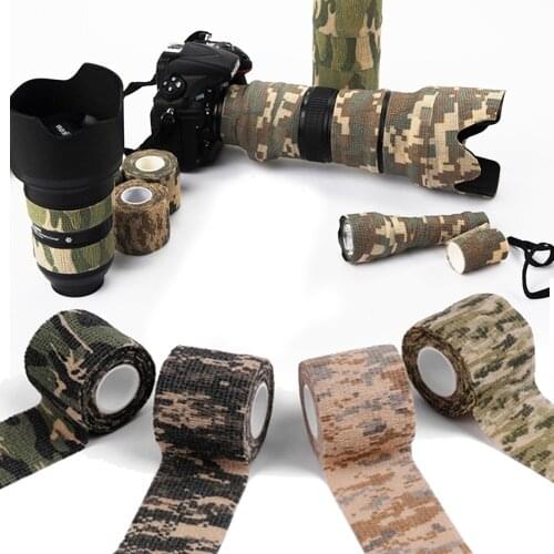 Camo Gun Hunting Waterproof Camping Camouflage Tape Bandage Stealth Duct Tape Wrap Hunting Accessories