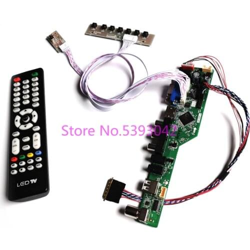 KIT for LP173WD1 (TL)(N1)/(TL)(N2)/(TL)(N4) LCD panel LVDS 1600*900 VGA USB AV remote+keyboard 40Pin TV control drive board