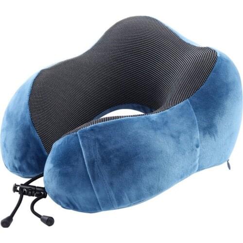 Curve Slow Rebound Memory Cotton Skin-friendly Breathable Memory Cotton U-shaped Pillow U-shaped Aircraft Travel Neck Pillow