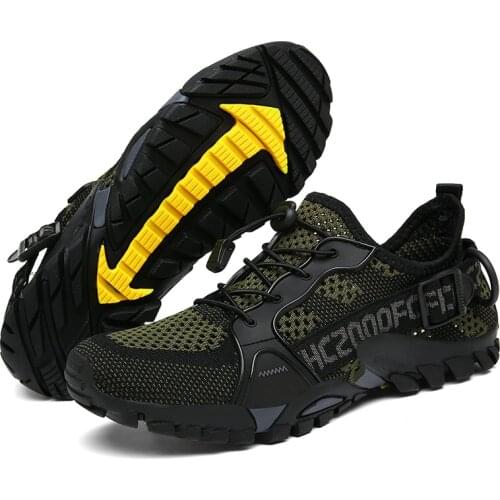 Unisex High Quality mesh Climbing Shoes Men Trekking Fishing Shoes Women Breathable Sneaker Camping Shoes Outdoor Size 36-47
