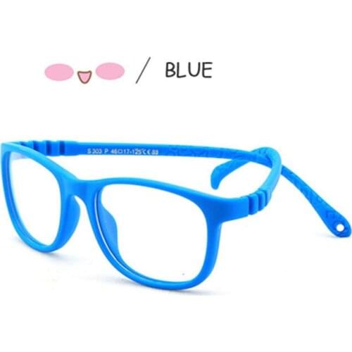 Square Glasses Kids Blue Light Blocking Boy Girl Flexible Optical Frame Prescription Eyeglasse Anti Reflective TR90 Computer UV4