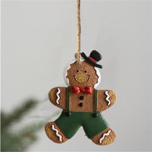 New Christmas Gingerbread Man Ornaments Christmas Tree Pendnat Christmas Gift 2022 New Year Gift Navidad Kerst Natale Decor