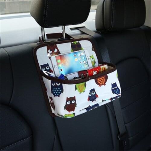 Car Seat Back Organizer Multi-Pocket Storage Bag Box Case Car Storage Bag Tablet Holder Storage Organizer