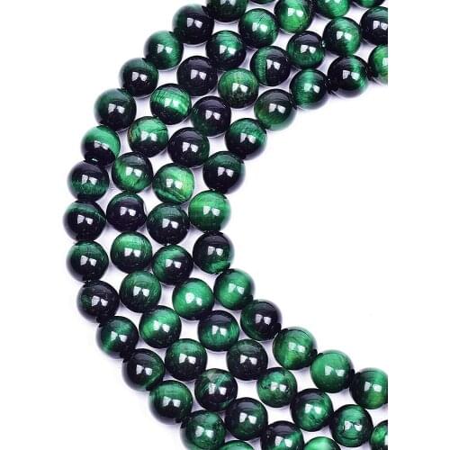 A Color Tigereye Scattered Beads DIY Ornament Accessories round Beads Semi-Finished Beaded Bead Necklace jewelry