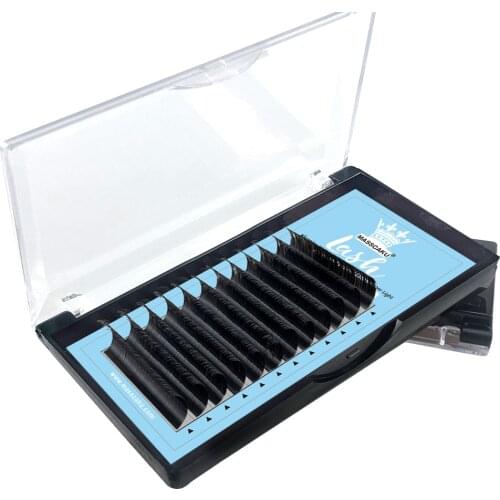 MASSCAKU Pure black Eyelash Extensions Easy to pick up indivial lashes eyelashes soft and nature lash supplies