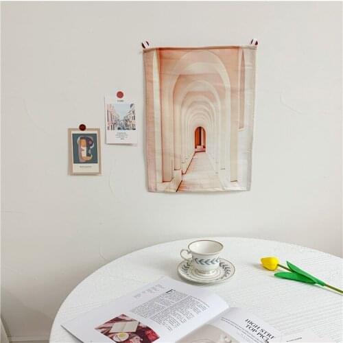 Chic Cute Valance Dorm Room Bed Room Decor Simple Fashion Decor Background Wall Hanging Tapestry Hot Sale Quality Ornaments